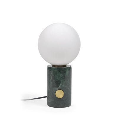 Kave Home Tafellamp 'Lonela' Marmer en messing, 29cm hoog