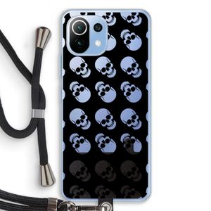 Musketon Skulls: Xiaomi Mi 11 Lite Transparant Hoesje met koord