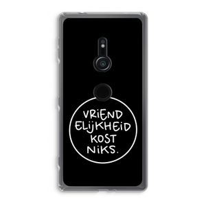 Vriendelijkheid: Sony Xperia XZ2 Transparant Hoesje