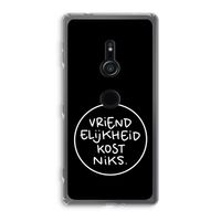 Vriendelijkheid: Sony Xperia XZ2 Transparant Hoesje