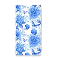 Smart Cover voor Samsung Galaxy A52 Flowers Blue