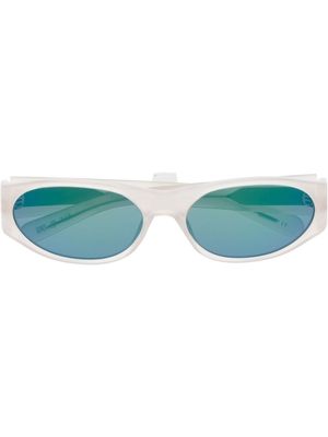 FLATLIST lunettes de soleil à monture ronde - Blanc