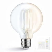 Dual white smart filament lamp van milight 7w e27 fitting - g95 model - met afstandsbediening