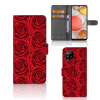Samsung Galaxy A42 5G Hoesje Red Roses - thumbnail
