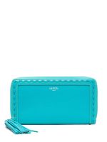 Lancel portefeuille Premier Flirt à détail de pompon - Bleu