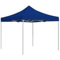 Partytent professioneel inklapbaar 3x3 m aluminium blauw - thumbnail