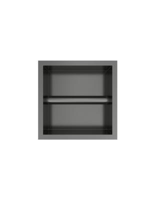 Hotbath &MORE Inbouw nis & borstelgarnituur 90x16x12,6cm Geborsteld Gunmetal PVD