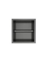 Hotbath &MORE Inbouw nis & borstelgarnituur 90x16x12,6cm Geborsteld Gunmetal PVD