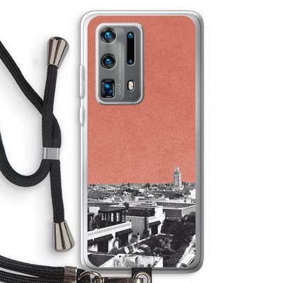 Marrakech Skyline : Huawei P40 Pro Plus Transparant Hoesje met koord