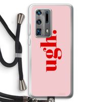 Ugh: Huawei P40 Pro Plus Transparant Hoesje met koord