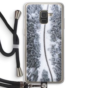 Snøfall: Samsung Galaxy A8 (2018) Transparant Hoesje met koord