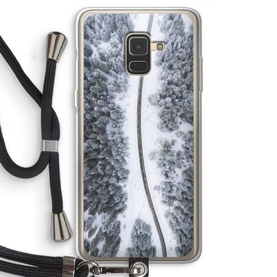 Snøfall: Samsung Galaxy A8 (2018) Transparant Hoesje met koord