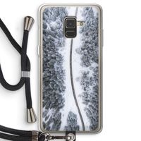 Snøfall: Samsung Galaxy A8 (2018) Transparant Hoesje met koord