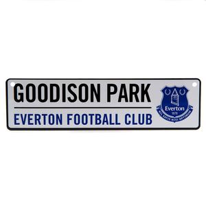 Everton Goodison Park Road Straatbord (26 x 7cm)