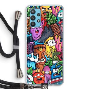 Vexx Mixtape: Samsung Galaxy A32 4G Transparant Hoesje met koord