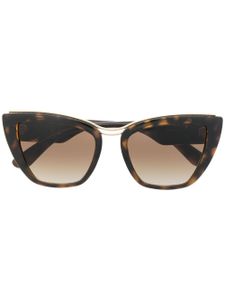 Dolce & Gabbana Eyewear lunettes de soleil à monture papillon - Marron