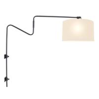 Steinhauer Wand leeslampLinstrom met witte chintz kap - 3719ZW