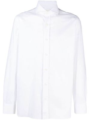 Borrelli chemise en coton à boutonnière - Blanc