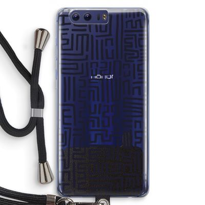 Moroccan Print: Honor 9 Transparant Hoesje met koord
