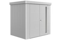 Biohort Metalen tuinhuis Neo - Dubbele deur - Zilver - 1B (236x180 cm)- Plat dak- Metaal- Biohort Biohort Metalen tuinhuis Neo - Dubbele deur - Zilver - 1B (236x180 cm)- Plat dak- Metaal- Biohort
