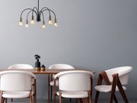 Hanglamp STUDLEY 6 lampen zwart Hanglamp STUDLEY 6 lampen zwart