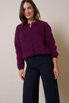 Bibi lavee cardigan - blackberry - 13404