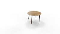 Tafel 9311 rond - 80 cm. - Alu - Toscaans noten - Beuken wenge - thumbnail