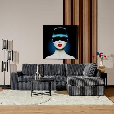 MySofa Teddy | 2,5-zits + divan rechts | antraciet MySofa Teddy | 2,5-zits + divan rechts | antraciet