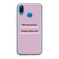gij zijt ook iemand: Huawei P20 Lite Transparant Hoesje