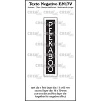 Crealies • texto negativo peekaboo (verticaal)