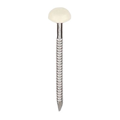 Polytop nagels RVS 30mm Crème - Heering (500 st) (2190)