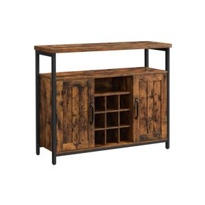 Dressoir vintage bruin-zwart