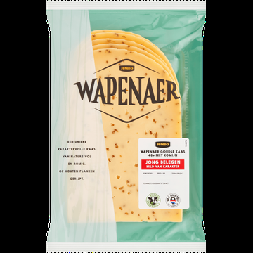 Wapenaer Goudse Kaas Jong Belegen met Komijn 48+ Plakken ca. 200 g bij Jumbo