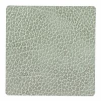 LIND DNA - Glass Mat Square - Onderzetter 10cm Hippo Olive Green - thumbnail