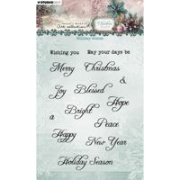 Studio Light • jenine's mindful art christmas blush clear stamp holiday wishes
