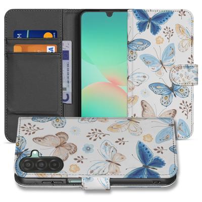Samsung Galaxy A17 Vlinder Wallet Hoesje Met 3 Pasjes PU Leder