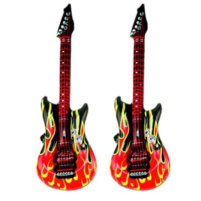 Kr?ger Opblaasbaar gitaar - 2x - met vlammen - 100 cm - speelgoed gitaar Kr?ger Opblaasbaar gitaar - 2x - met vlammen - 100 cm - speelgoed gitaar