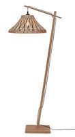 GOOD&MOJO Vloerlamp 'Tahiti' Bamboe, 150cm, kleur Naturel/Zwart