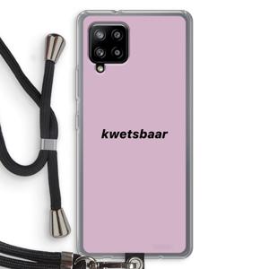 kwetsbaar: Samsung Galaxy A42 5G Transparant Hoesje met koord