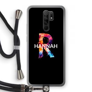 Abstract Spectrum: Xiaomi Redmi 9 Transparant Hoesje met koord