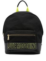 Love Moschino sac à dos à logo brodé - Noir