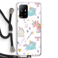 Fantasiewereld: Oppo A95 5G Transparant Hoesje met koord