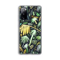 Tropical Palms Dark: Samsung Galaxy S20 FE / S20 FE 5G Transparant Hoesje