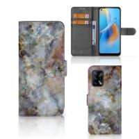 OPPO A74 4G | Bookcase | Marmer Grijs