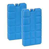HI Koelblokken - Set van 2x stuks koelelementen - blauw - 8 x 15 x 2 cm - 200 gram