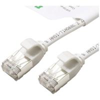 ROLINE GREEN F/UTP DataCenter Patchkabel Cat.6A (Class EA), LSOH, extra dun, wit, 1,5 m