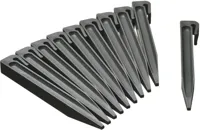 Nature Borderrandpennen grijs 10 stuks