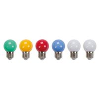 Gekleurde reservelampen - 6 st. - thumbnail