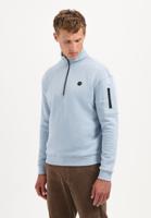 No- Excess Sweater Half Zip Brushed 29130851 Trui 138 Dusty Blue