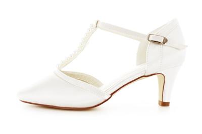 White Lady 877 Ivoor Bruidsschoenen | Maat: 39
